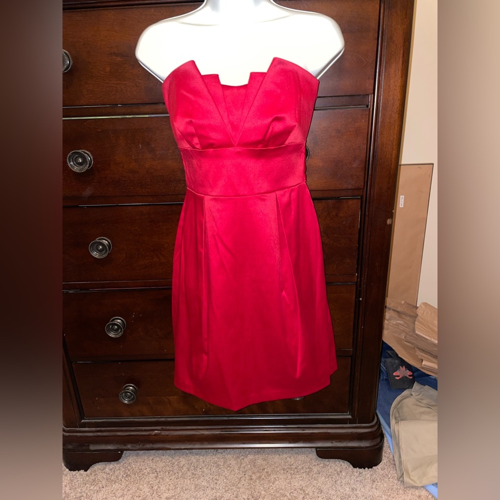 Red cocktail dress